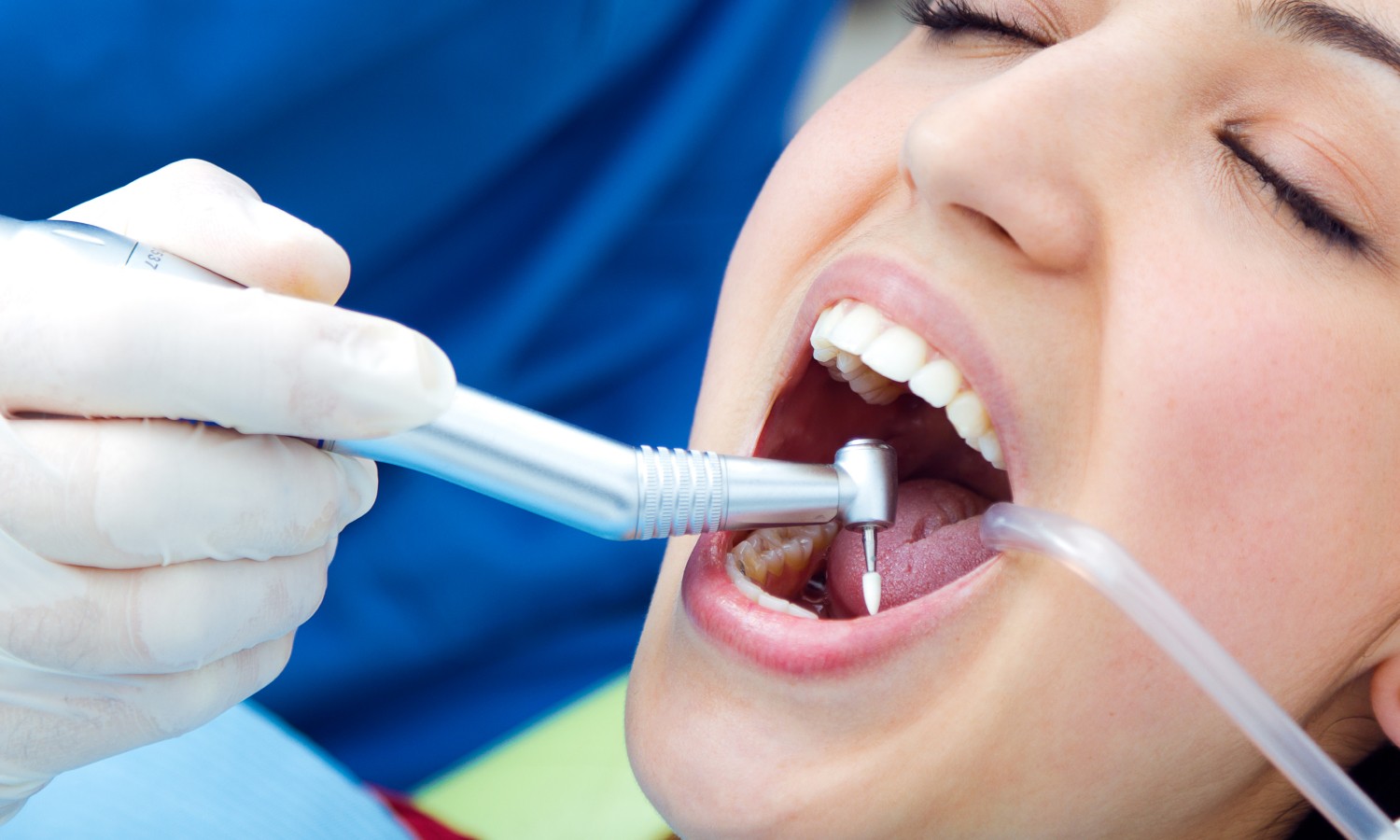 woman getting dental work